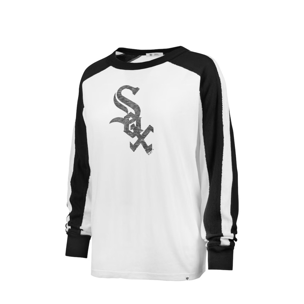Women's '47 White Chicago White Sox Premier‎ Caribou Long Sleeve T-Shirt Medium